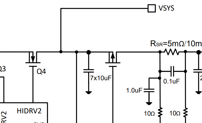 The recommended layout for the BQ25723